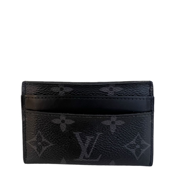 Louis Vuitton Monogram Eclipse Porte-Cartes Double Card Holder Wallet - Picture 1 of 8